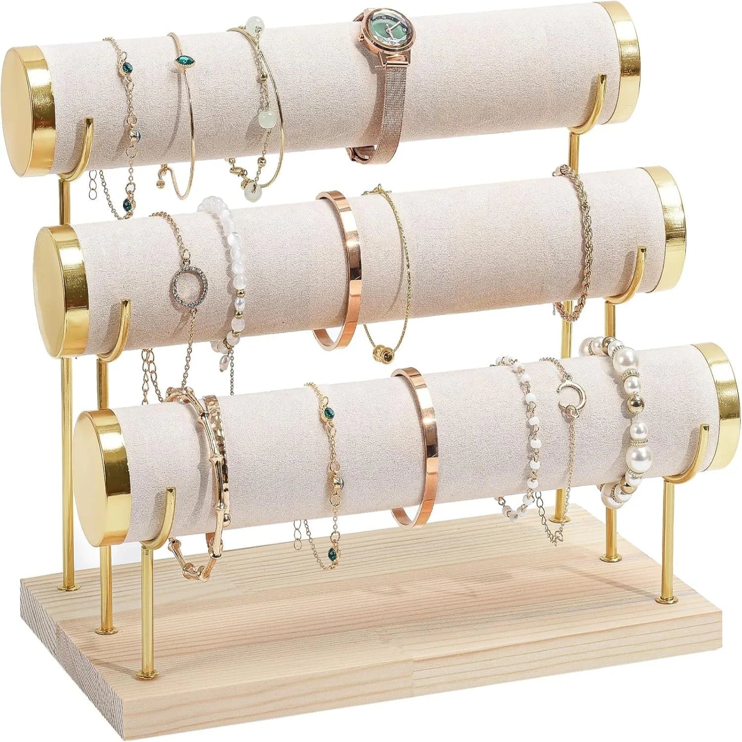 3-Tier Velvet Bracelet & Bangle Display Stand