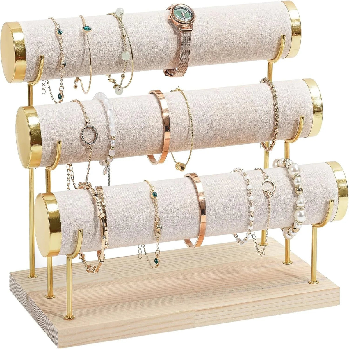 3-Tier Velvet Bracelet & Bangle Display Stand