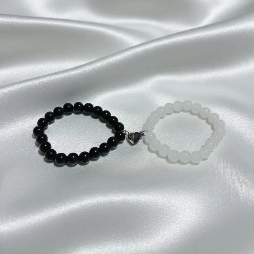 Couple Heart Bracelet Set