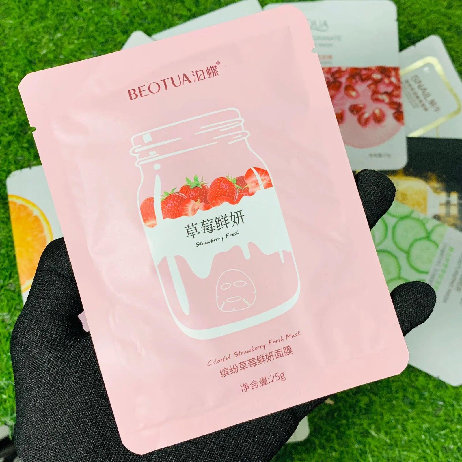 Moisturizing Face Sheet Masks - 10pcs