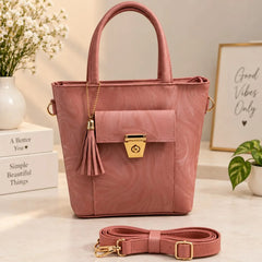 Women's Premium Marbled PU Leather Handbag