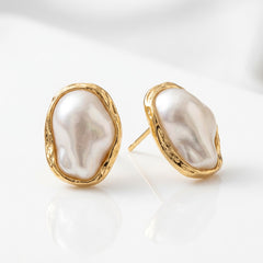 Irregular Baroque Faux Pearl Jewelry Set