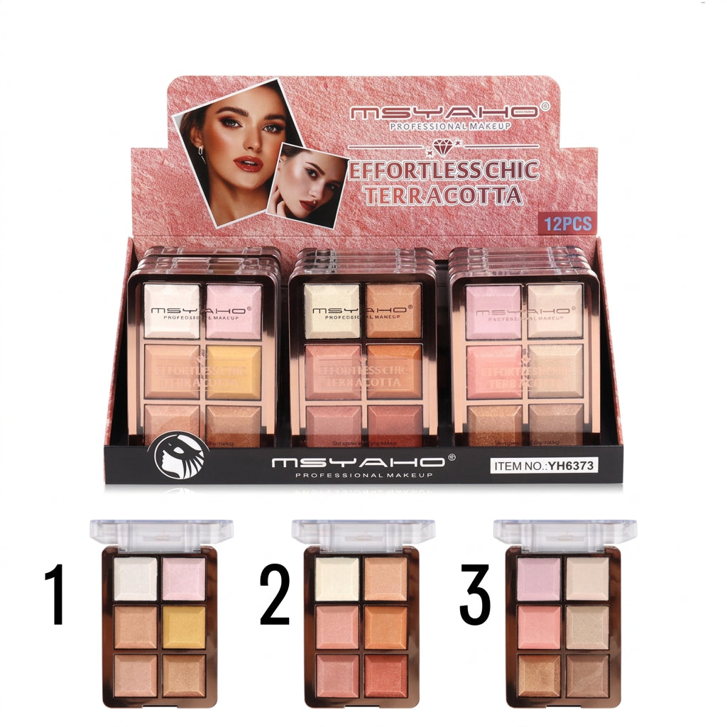 MSYAHO Effortless Chic Terracotta - 6 Color Eyeshadow Palette