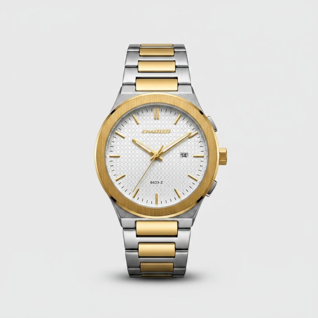 Chaxigo Men's Dress Watch - Two-Tone Stainless Steel