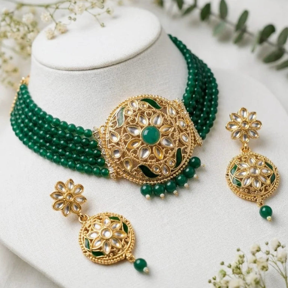 Mena KUNDAN Pal Necklace set