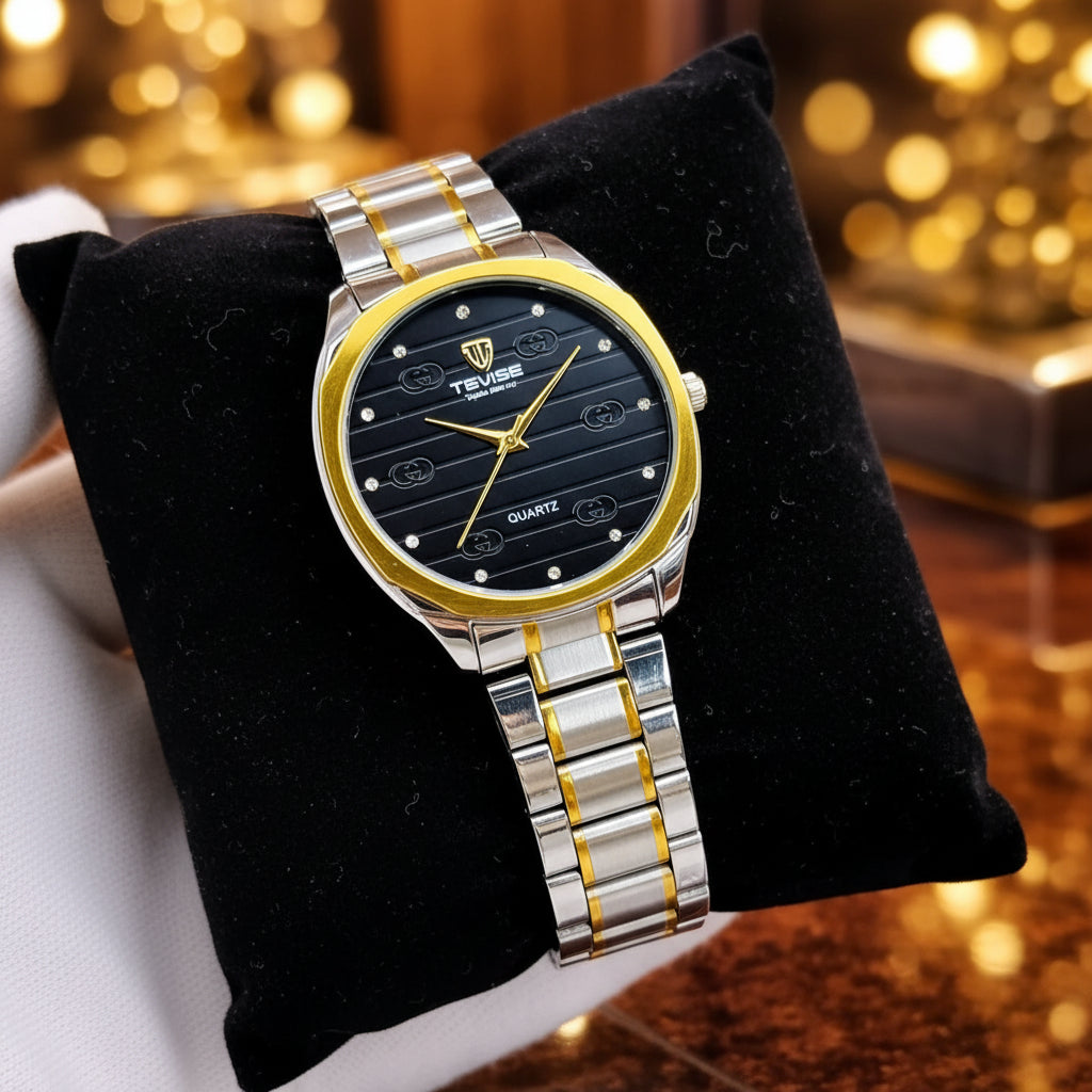 Tevise quartz analog men's wrist watch