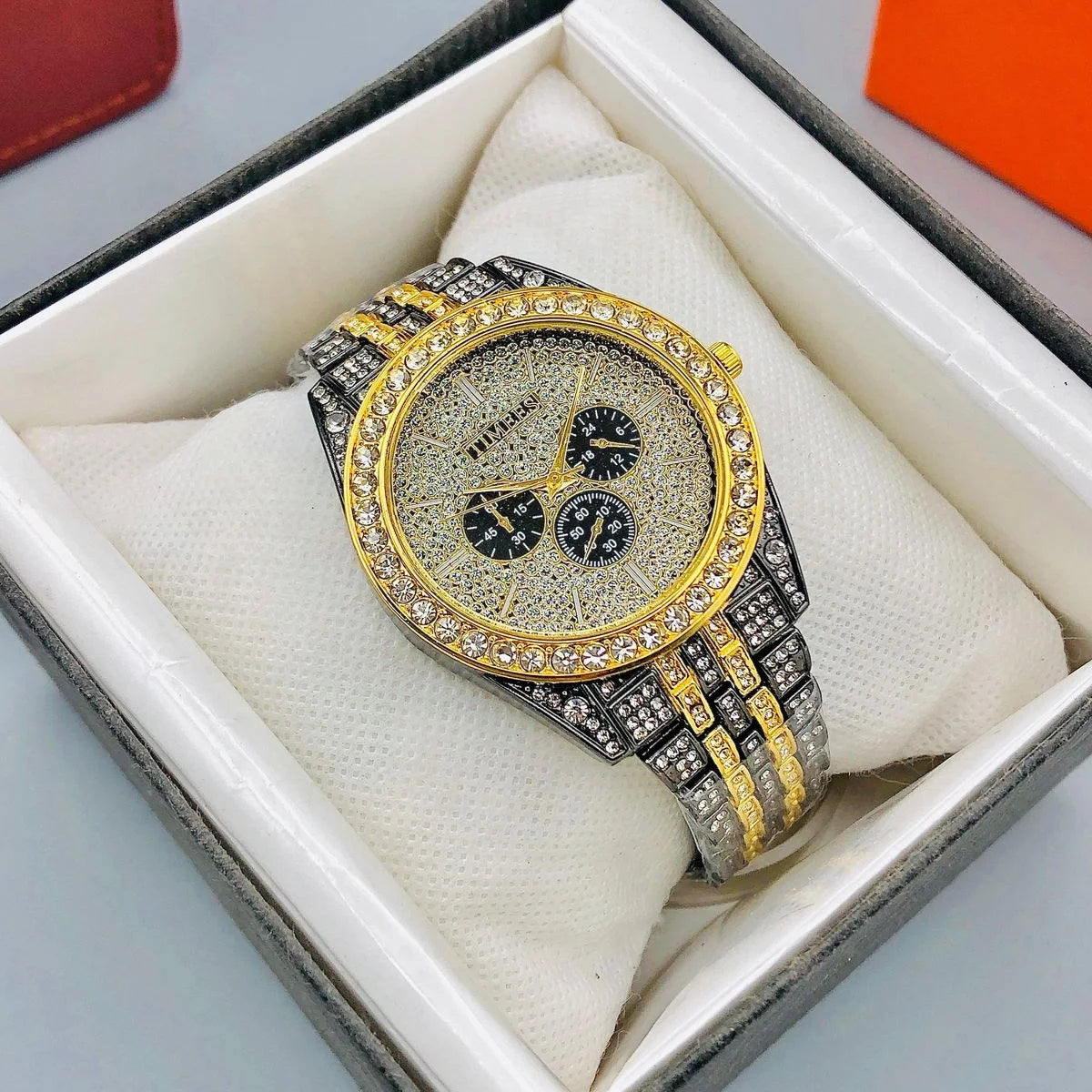 TIMEES Men’s Luxury Crystal Watch