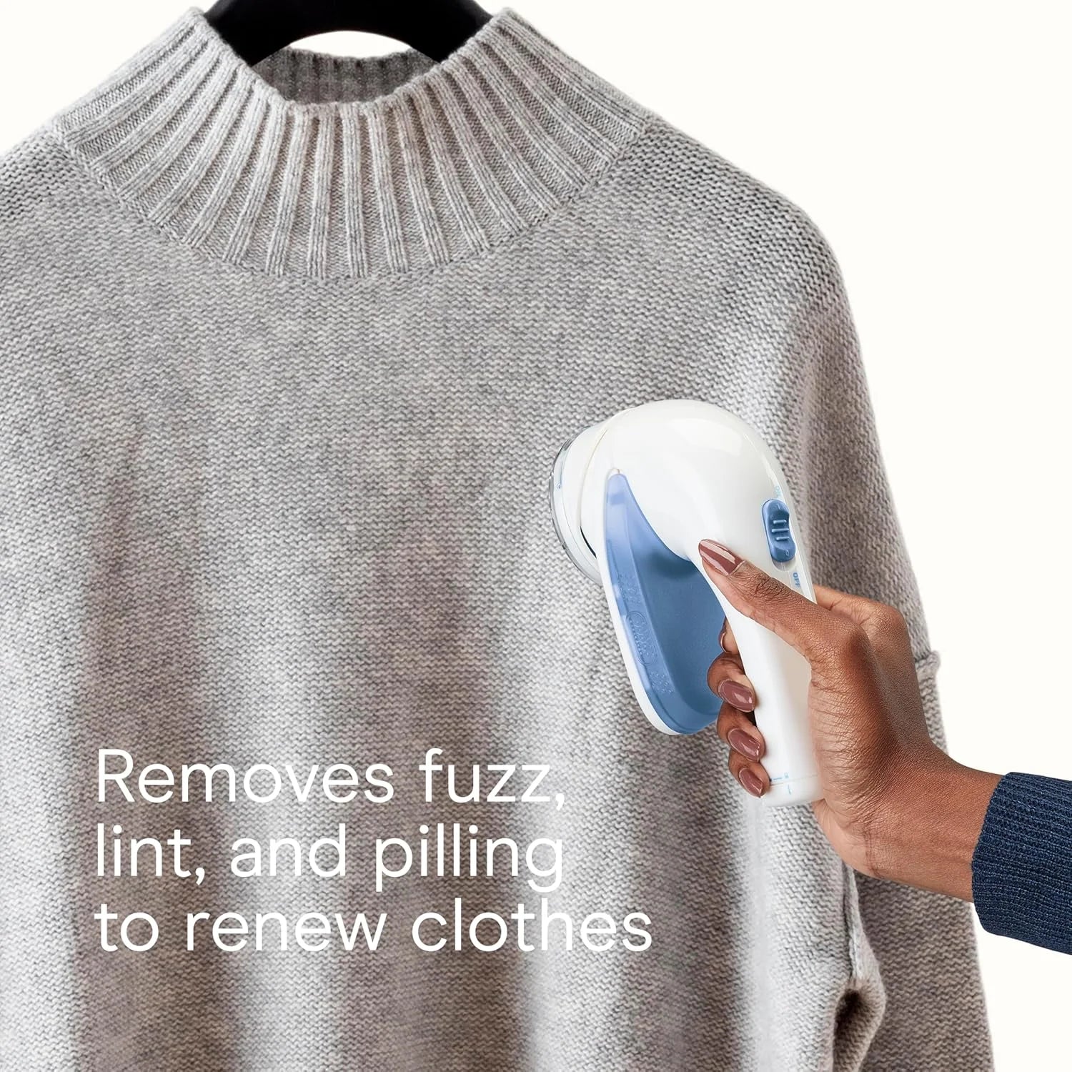Conair Fabric Shaver and Lint Remover, Battery-Operated Portable Clothes Shaver