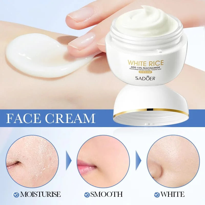 Sadoer White Rice Add 15% Niacinamide Cream - 50g