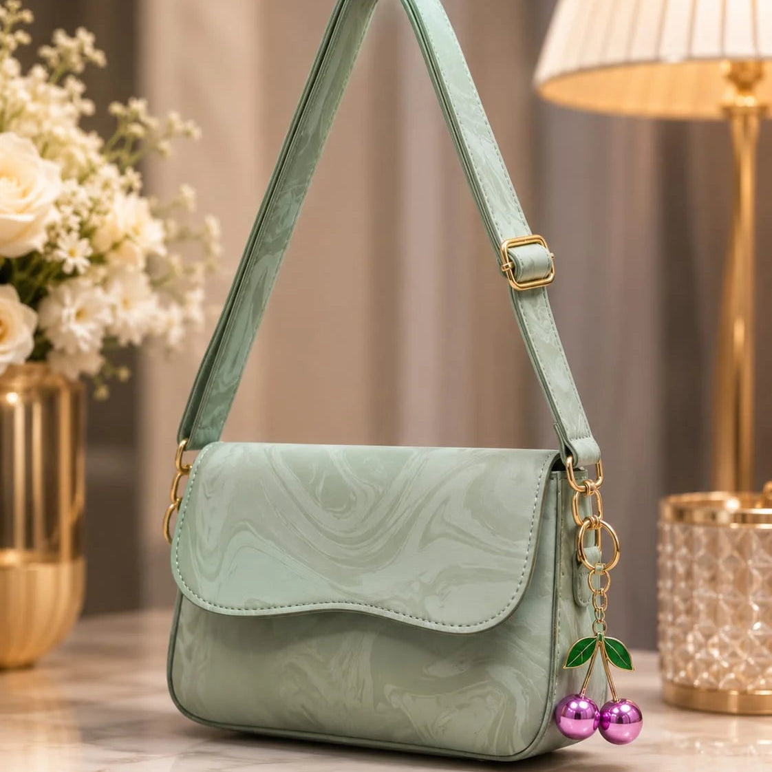 Girl's Leather Textured Hand Bag