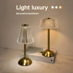USB Charging Touch Diamond Table Lamp - Each