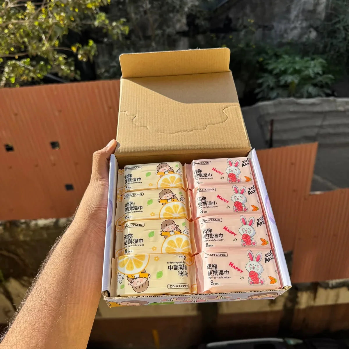 Bantang Mini Portable Makeup Wipes - 8Pcs