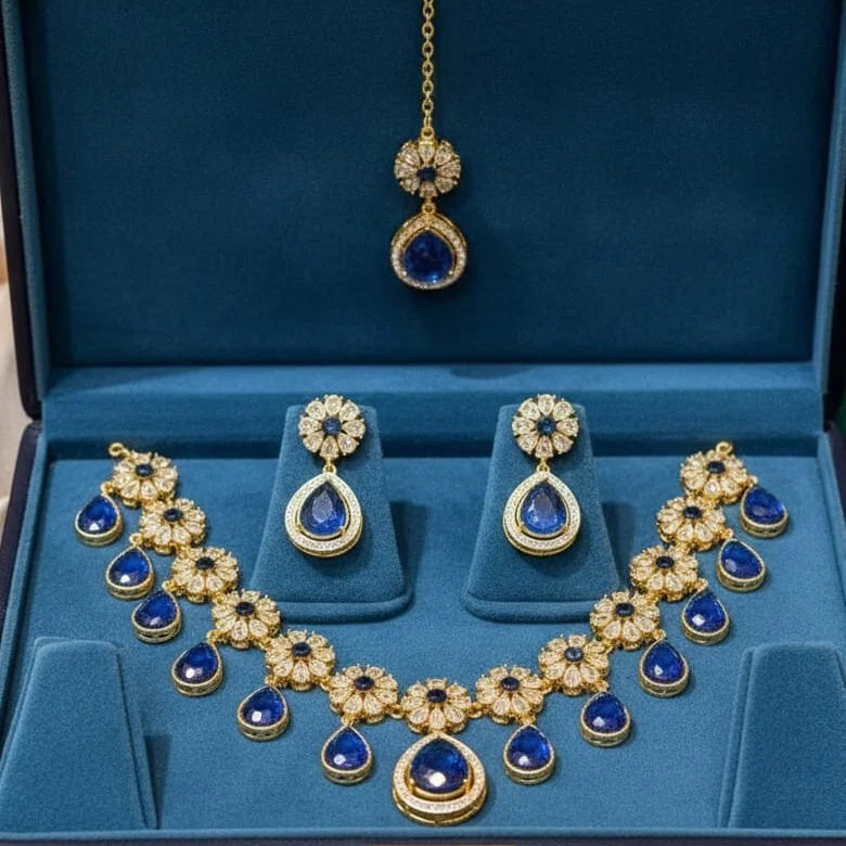 Zircon Necklace Set – Elegant Sparkle for Every Occasion