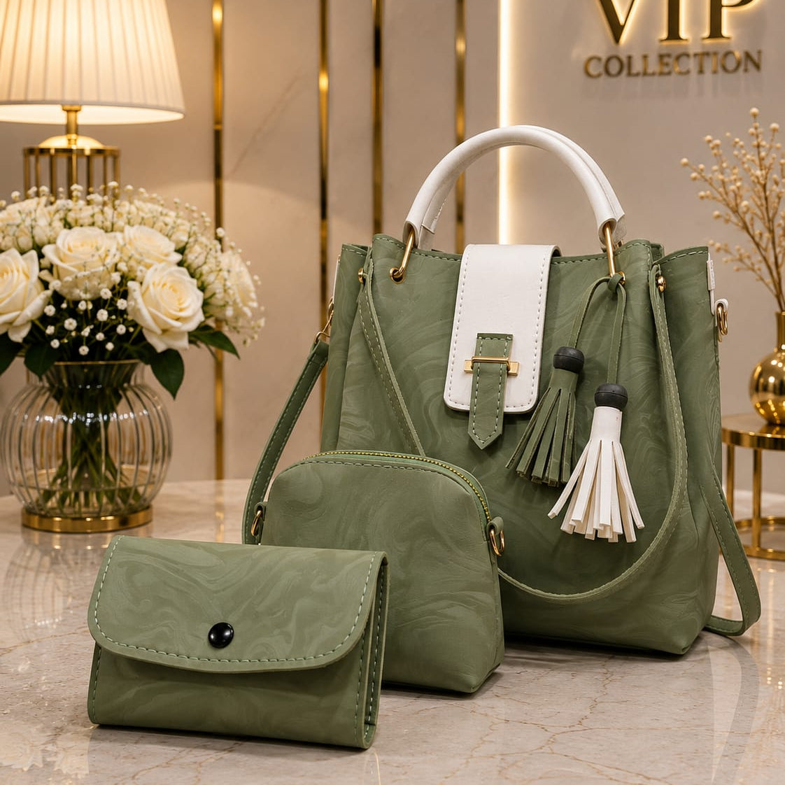 Stylish 3-Piece Handbag SeT for Women