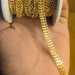 gold-tone curb or Cuban Permanent Bracelet - 5m
