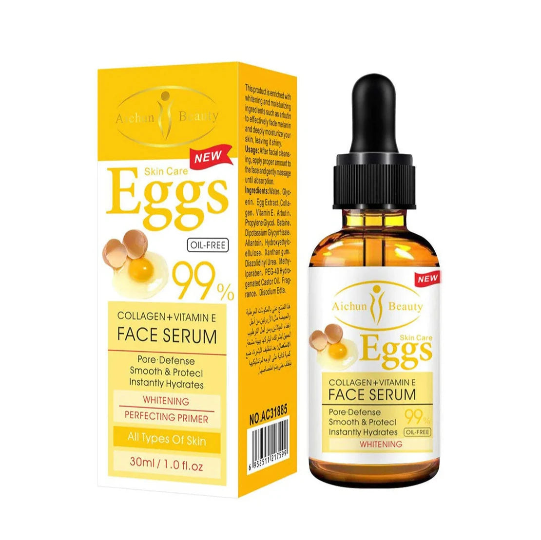 Aichun Beauty Eggs 99% Face Serum - 30ml