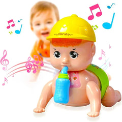 Musical Baby Crawling Toy for Kids with 3D Lights & Music – Multicolor