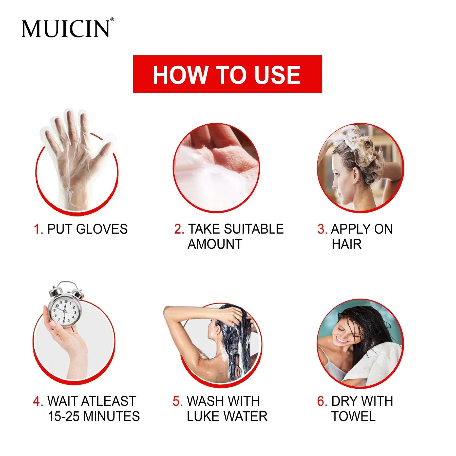 5 in 1 Muicins Ultimate Hair Color Shampoo 200ml