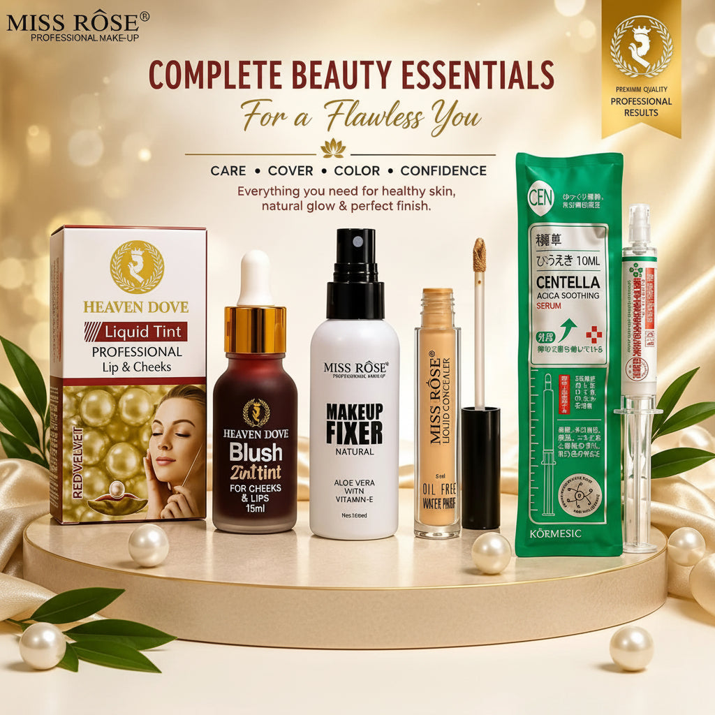 Complete Beauty Deal – Makeup Fixer, Liquid Tint, Concealer & Centella Serum