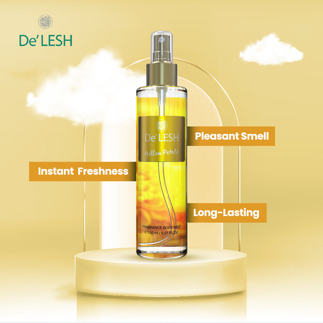Delesh Secret Yellow Petals Fragrance Body Mist - 150ml