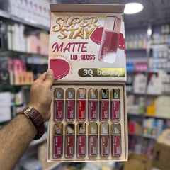3Q Super Stay Ink Matte Lipgloss  - 12 Pcs Set