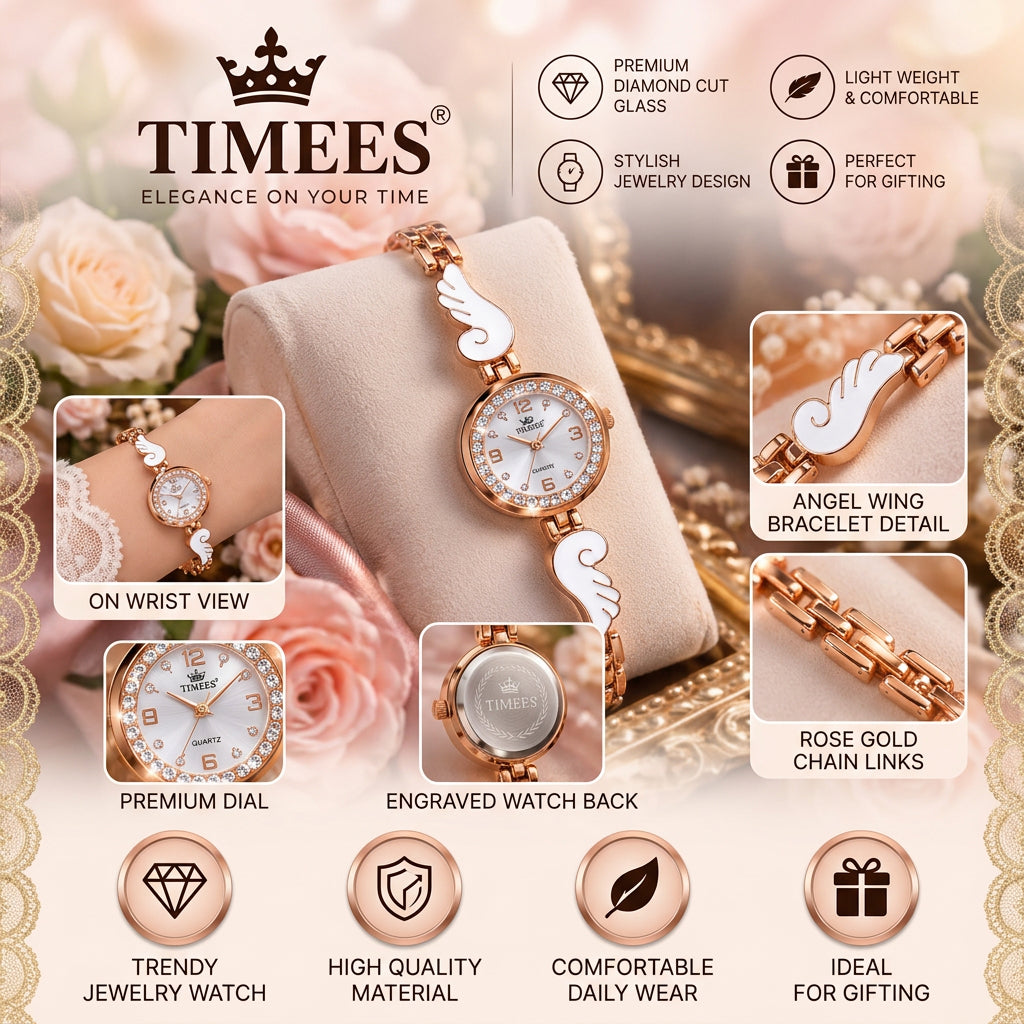 TIMEES Ladies Jewelry Watch – Elegant Collection