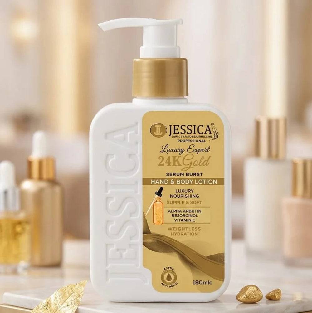 Jessica 24K Gold Serum Burst Hand & Body Lotion - 180ml
