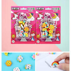 Unicorn Eraser Set