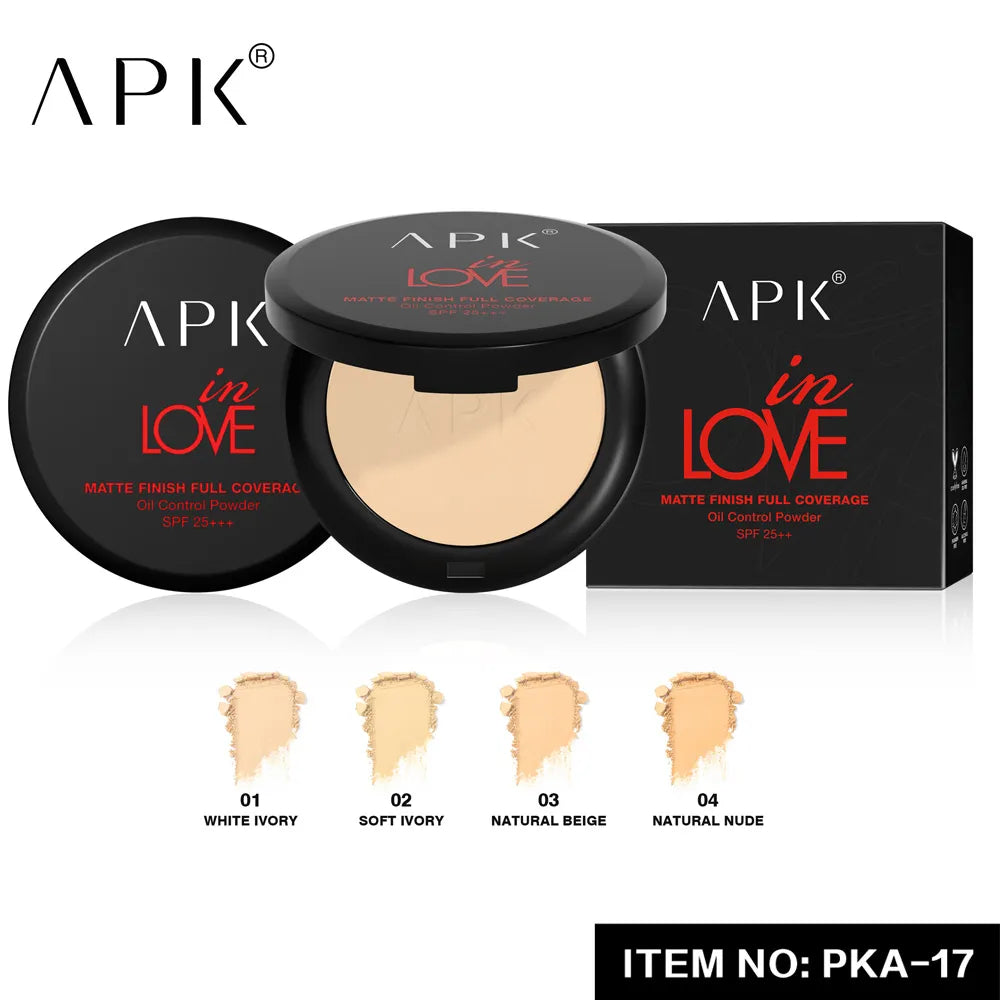 APK Matte Finish Full Coverage Oil Control Powder SPF25+++