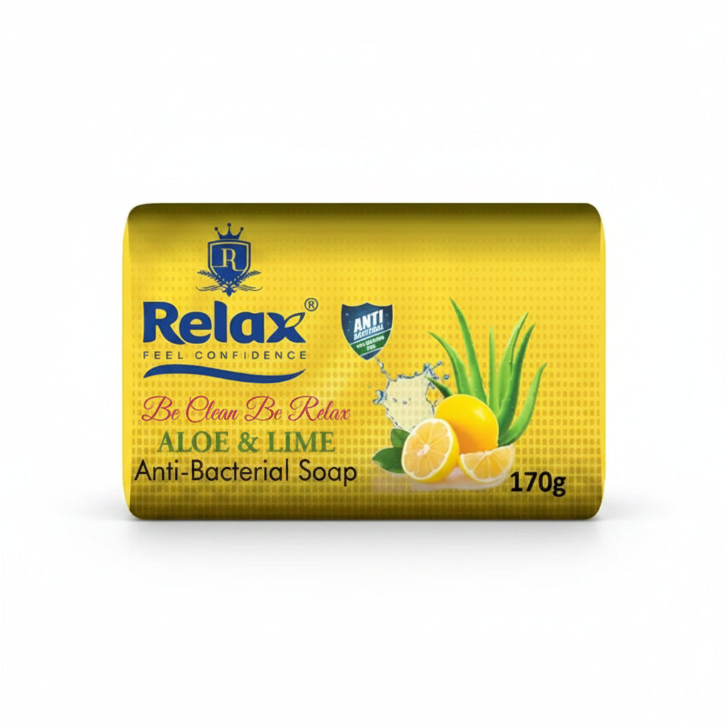 Relax Aloe and Lime Anti-Bacterial Soap  - 170gm