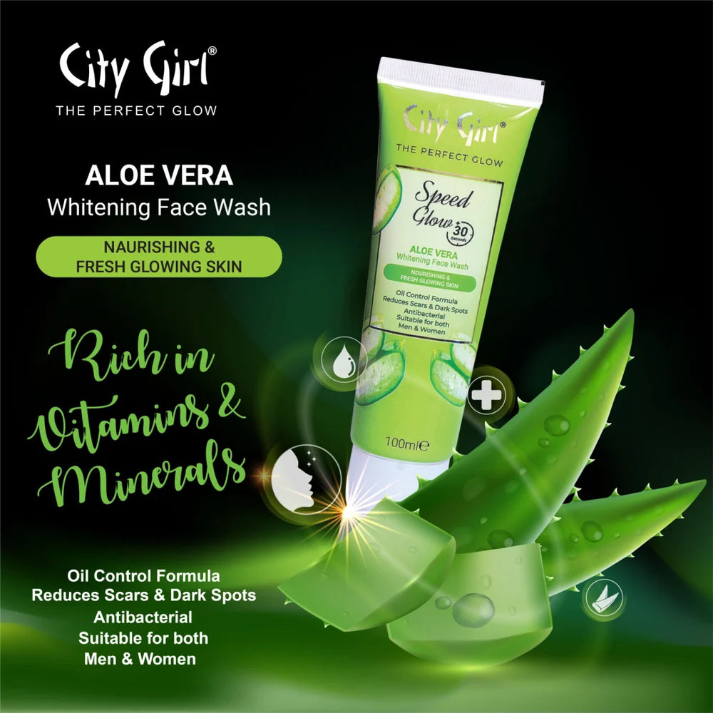 City Girl Aloe Vera Whitening Face wash - 100ml