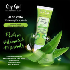 City Girl Aloe Vera Whitening Face wash - 100ml