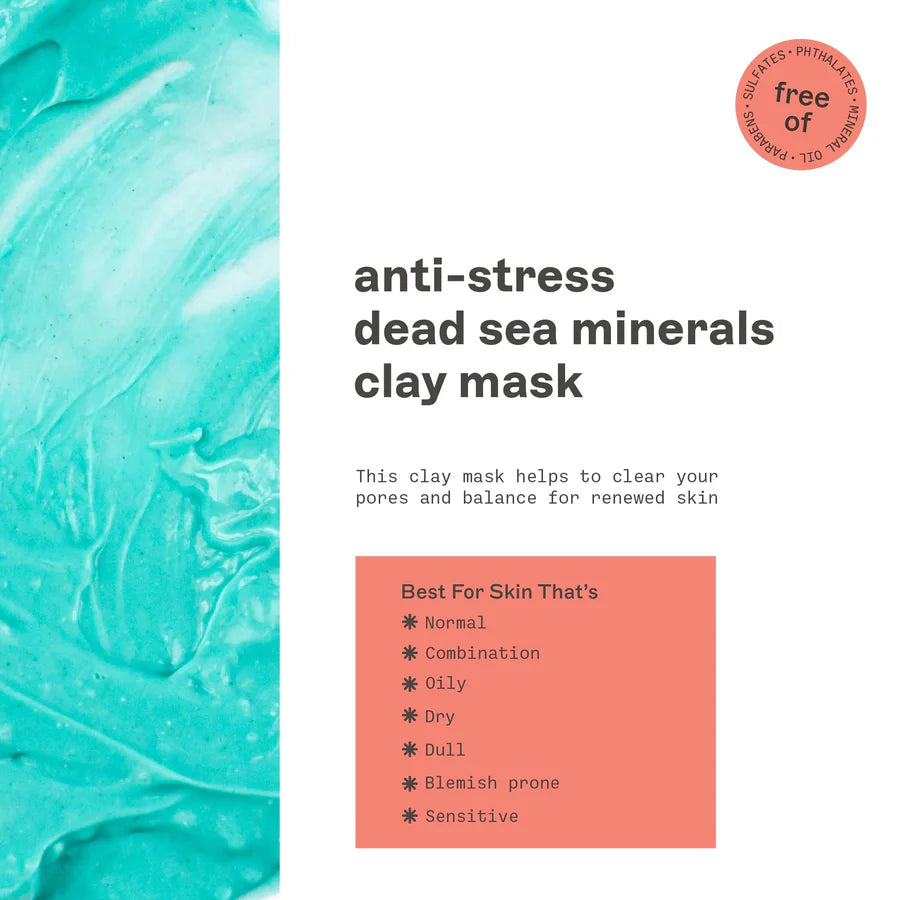 Freeman Anti-Stress Dead Sea Minerals Clay Mask 75ml
