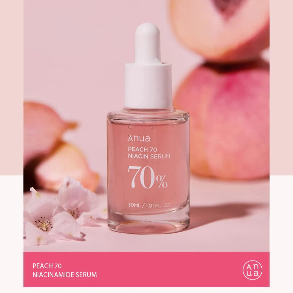 Anua - Peach 70% Niacinamide Serum - 30ml - Made in Korea
