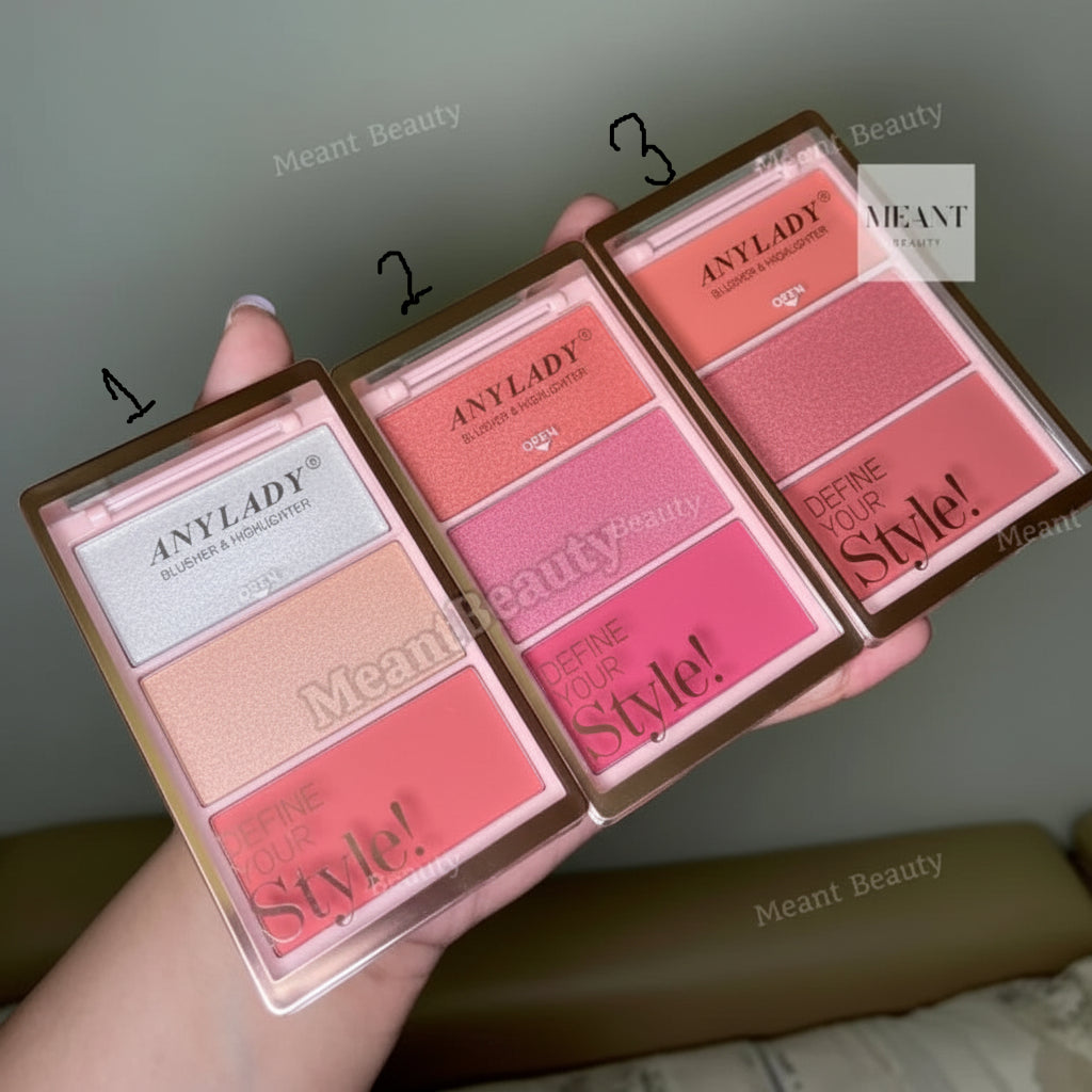 Anylady Define Your Style Blusher & Highlighter palette
