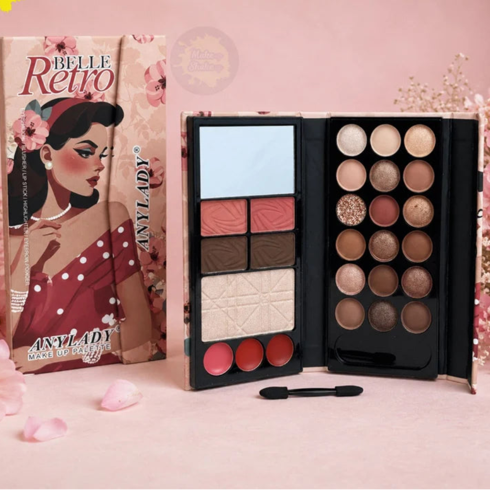 AnyLady Belle Retro Mini Makeup Kit – Vintage Rose