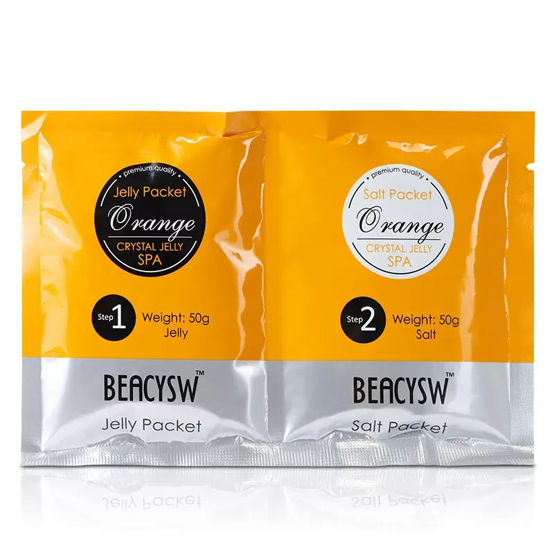BEACYSW Foot Soak Powder Jelly Pocket Spa Pedicure Set