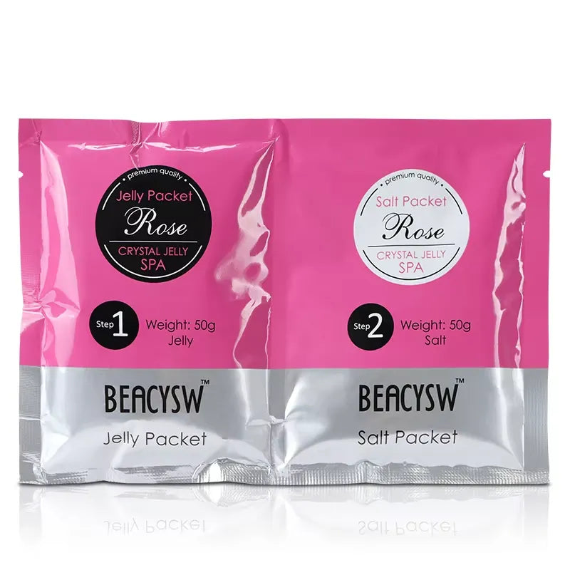 BEACYSW Foot Soak Powder Jelly Pocket Spa Pedicure Set