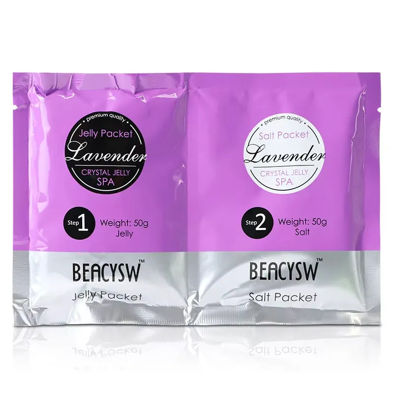 BEACYSW Foot Soak Powder Jelly Pocket Spa Pedicure Set
