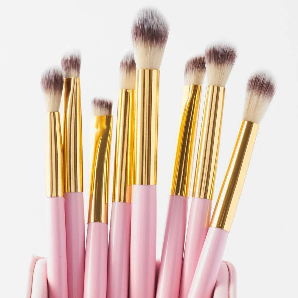 BH Cosmetics - Pink Studded Elegance - 12 Piece Brush Set