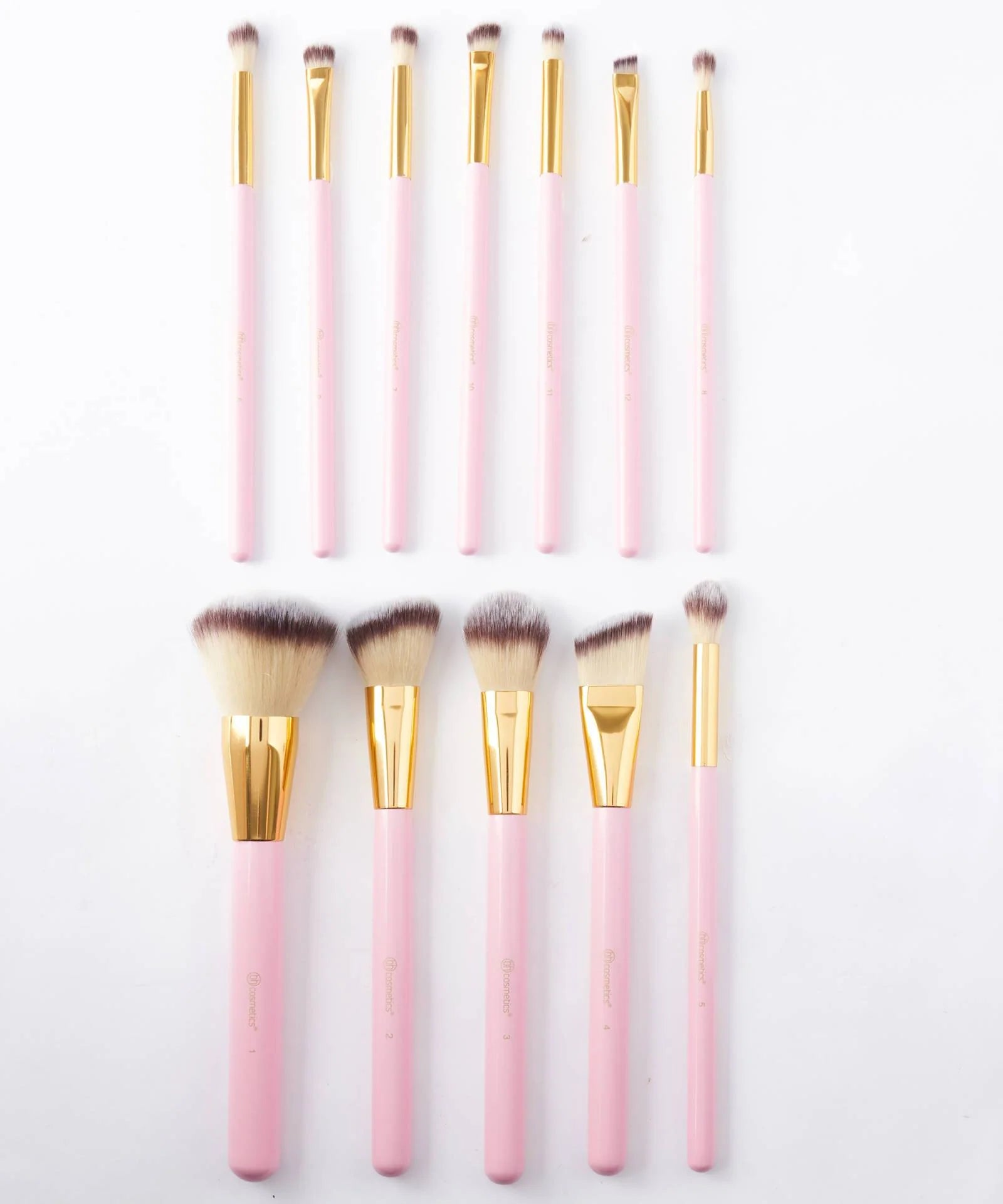 BH Cosmetics - Pink Studded Elegance - 12 Piece Brush Set