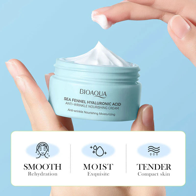 BIOAQUA Sea Fennel Hyaluronic Acid Moisturizing Face Cream - 60g