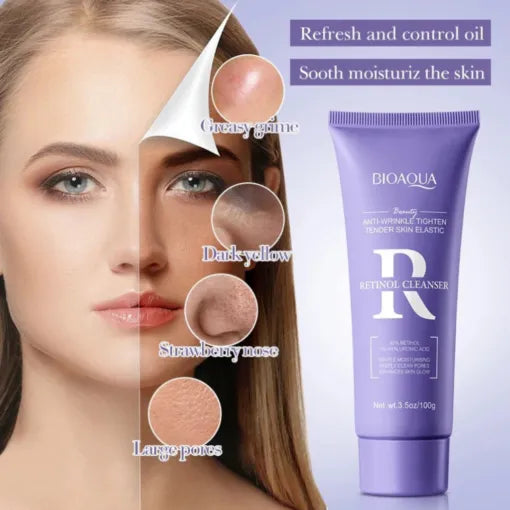BIOAQUA Retinol Anti-wrinkle Tighten Tender Skin Elastic Cleanser - 100g
