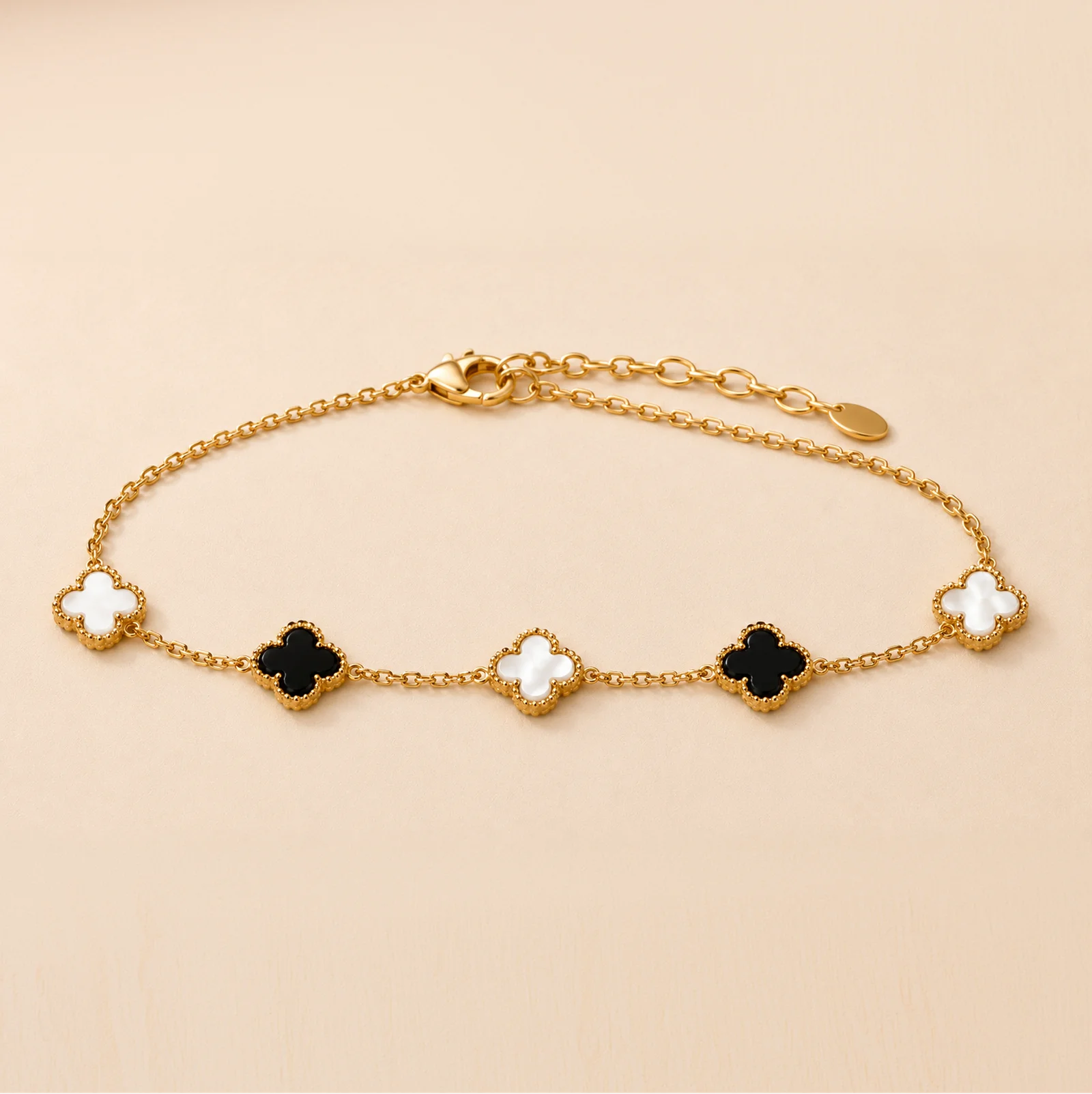 Stainless Steel Clover Bracelet - Each