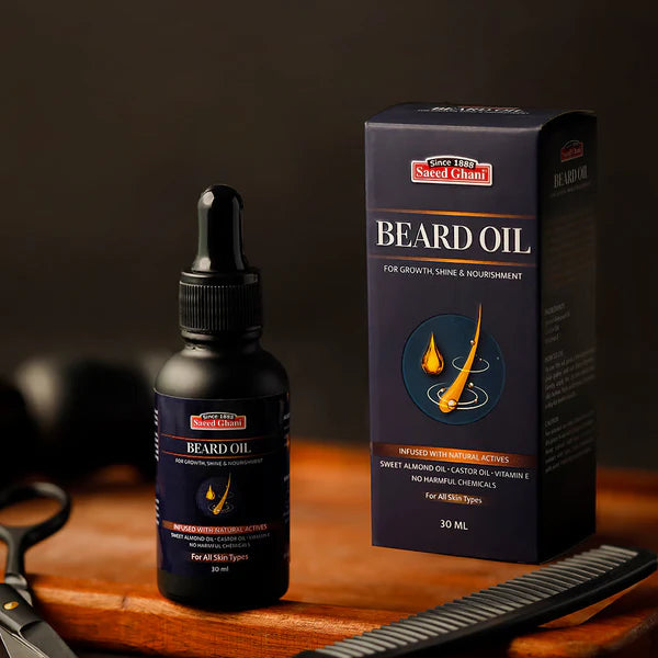 Saeed Ghani Beard Oil, For All Skin Types - 30ml