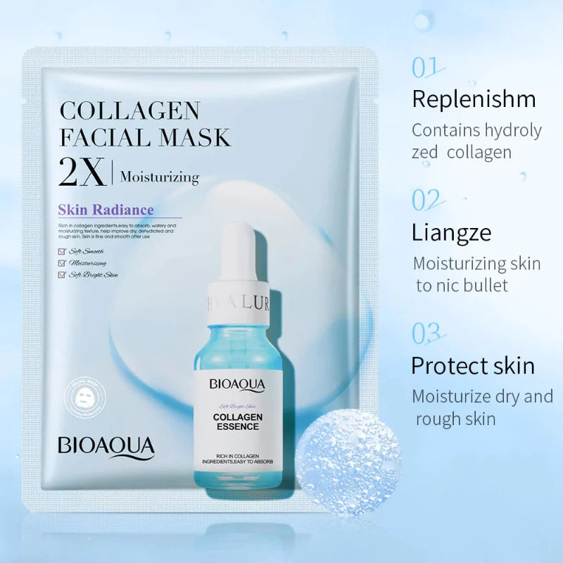 BIOAQUA Collagen Moisturizing Facial Sheet Mask - 25g