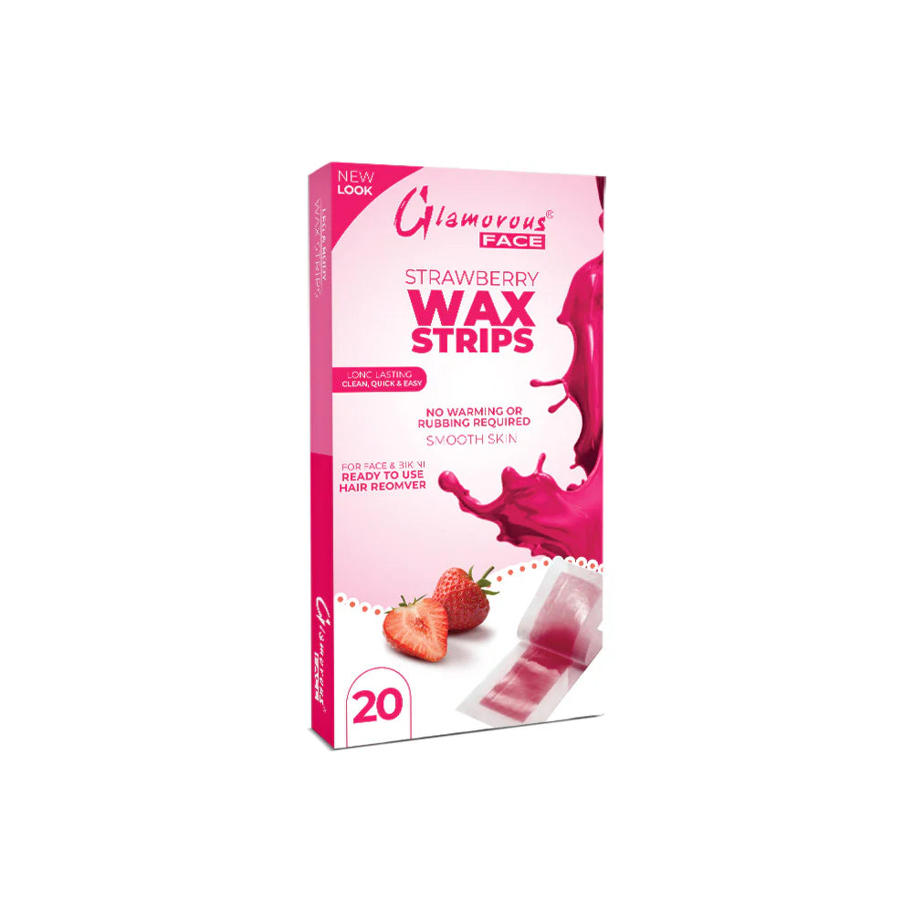 Glamorous Face Body Wax Strips - 4 Flavors