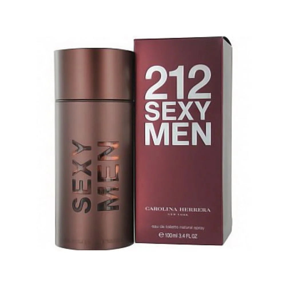 Carolina Herrera 212 Sexy Men Eau de Toilette Spray – High Quality with 24 Hours Lasting - 100ml