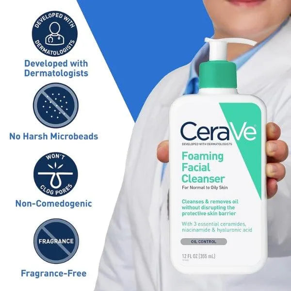 CeraVe Foaming Facial Cleanser – Oil Control