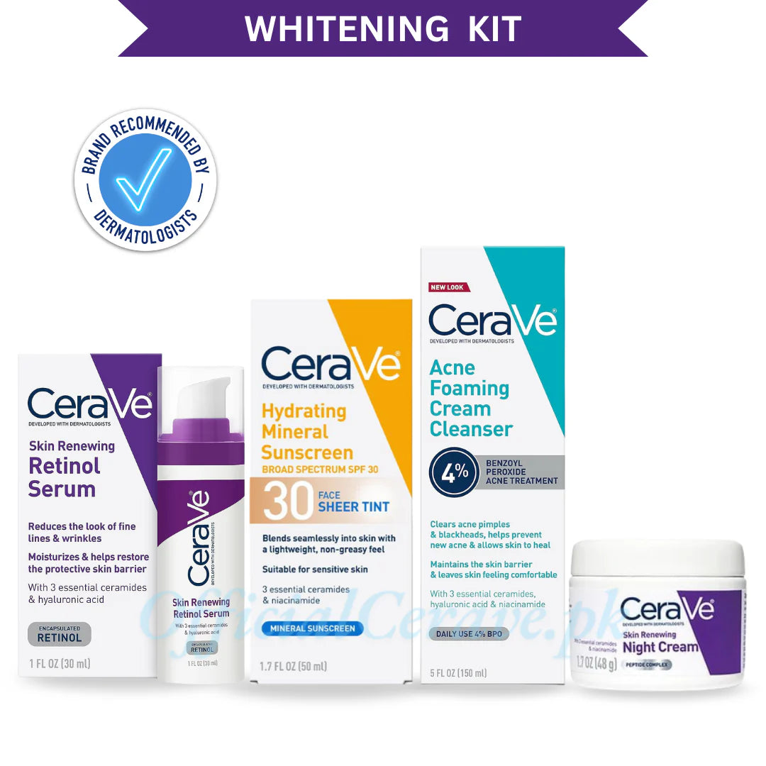 CeraVe The Whitening & Brightening 4 in 1 Facial Kit